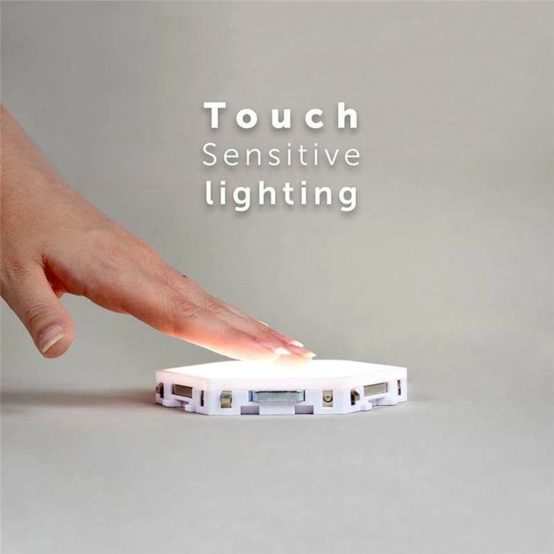 Moda Quantum lučka Light touch senzor Nočne luči LED Parcelo svetlobe Magnetni modularni dotik stene lučka Ustvarjalni dom Dekor