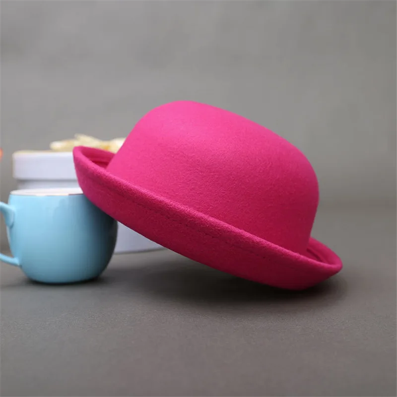 Moda Starš-otrok bowler klobuk Jazz Klobuk Fedoras Chapeau Fedora klobuki za Otroke formalno skp