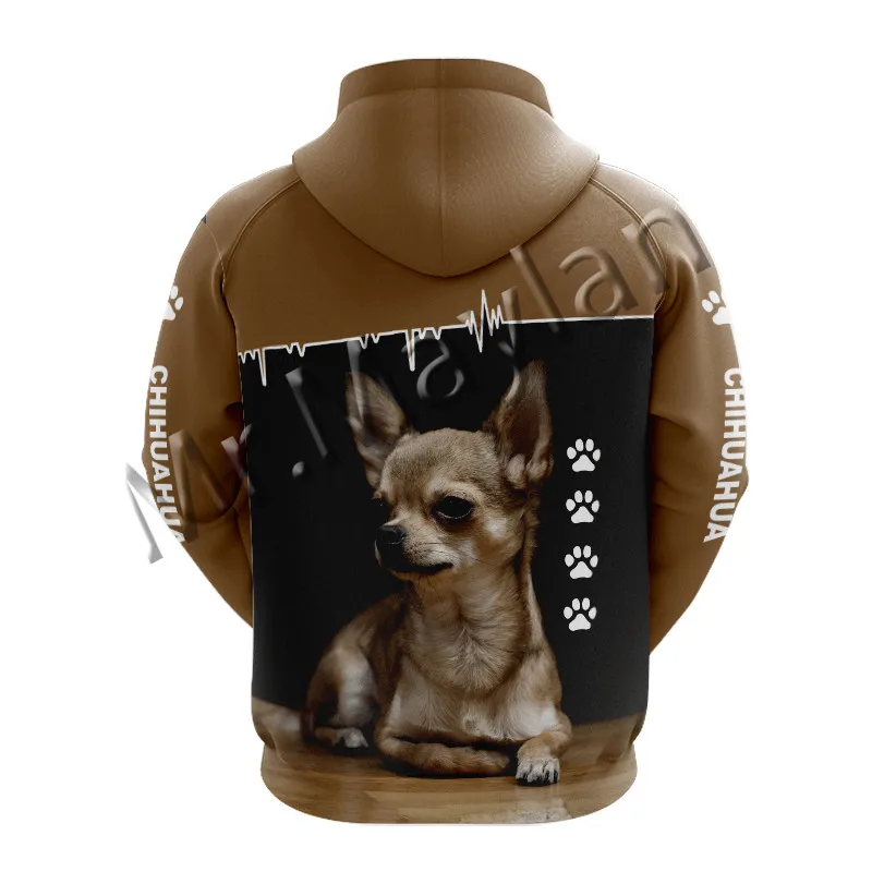 Moda Živali sem Našel Svoj Šapa Chihuahua Moških Priložnostne Trenirko 3D Tiskanja Unisex Hipster Majica/Hoodie/Zadrgo/Dolge Hlače S-453
