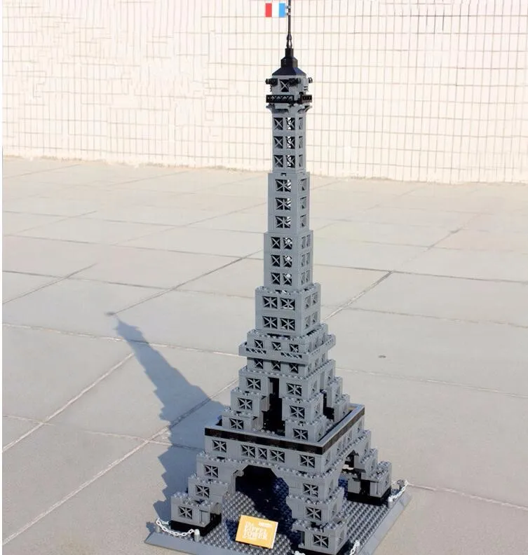 Model 8015 Eifflov Stolp v Parizu Znana Stavba Brick block igrače Združljiv z Vsemi blagovne znamke 978PCS