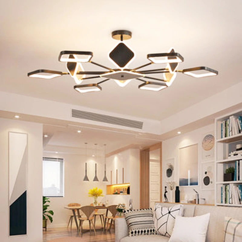 Moderna dnevna soba LED stropna svetilka DIY spalnica lestenec, jedilnica hodnik, stropne luči LED lestenec razsvetljavo svetilka