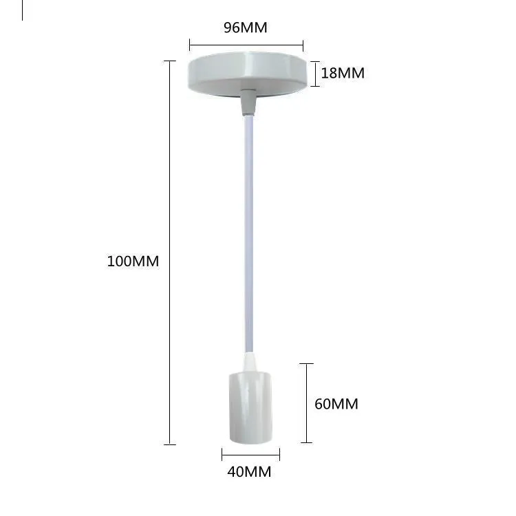 Moderna Preprostost Led Znanja Obesek Luči okova E27 Vtičnica 110V 220V Žarnice E27, ki je Osnova za Domačo Razsvetljavo Žarnice MJ912