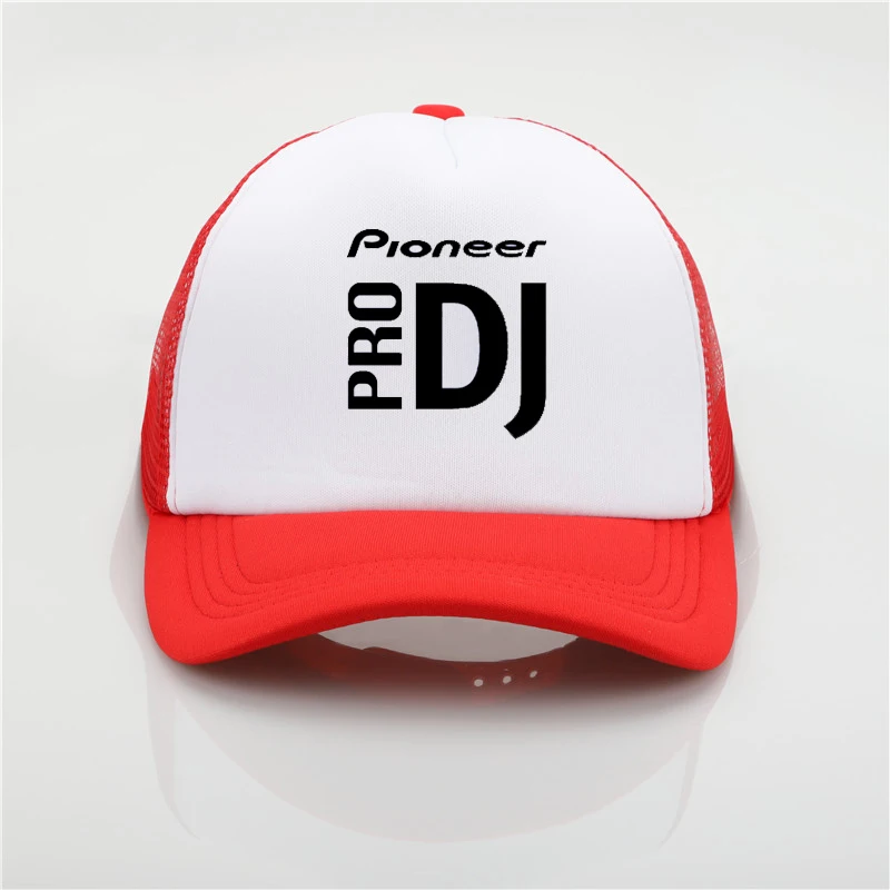 Modni klobuki DJ slog Pioneer Tiskanje baseball kapa s šcitnikom Moški ženske Poletje, sonce klobuk vrnitev žoge kape