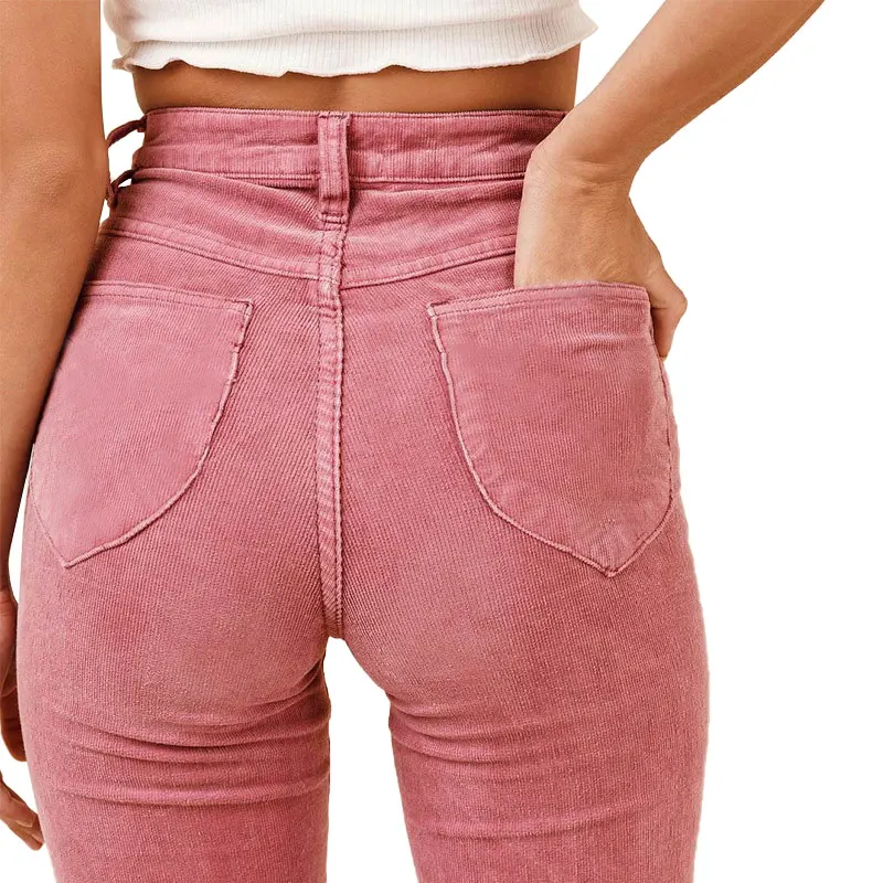 Modni slog Žensk priložnostne celotno dolžino hlače dekliška trdna flare redno tip hlače poletje hlače hlače bodycon