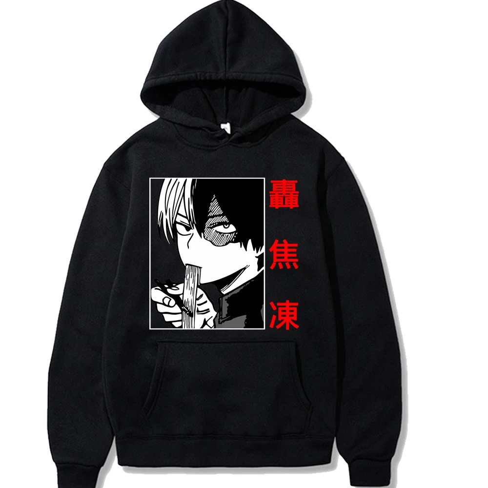 Moj Junak Univerzami Unisex Hoodie Japonski Anime Shoto Todoroki Povodec Moški pulover s kapuco Ulične Športna Majica XS-3XL
