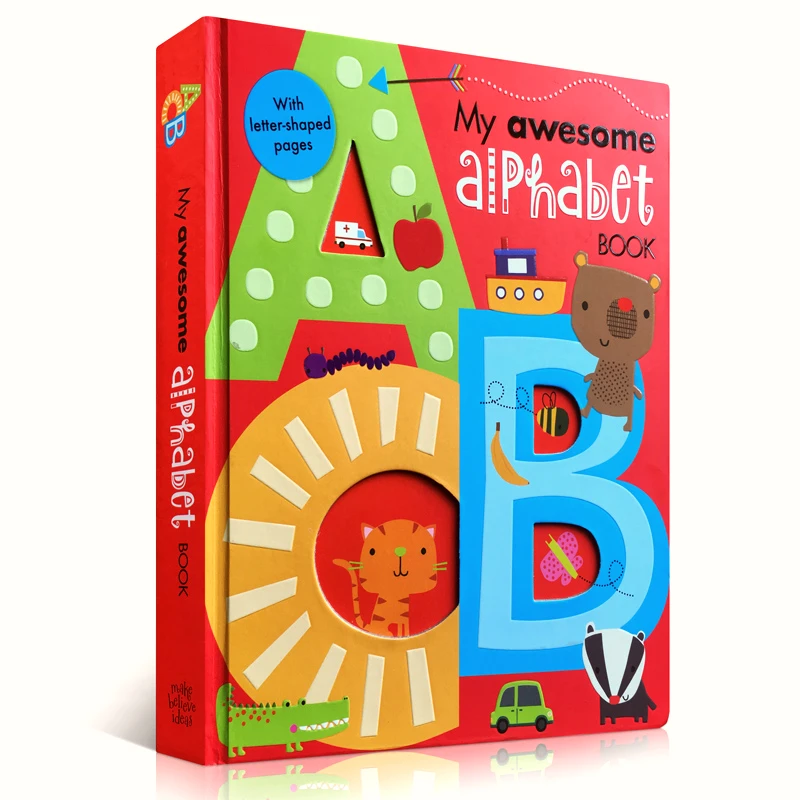 Moja Super Abeceda Knjiga ABC angleški odbor Knjigo Baby otroci učenje izobraževalni besedo knjigo z dopisom oblikovan 56 strani