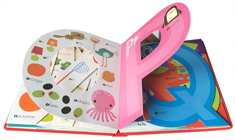 Moja Super Abeceda Knjiga ABC angleški odbor Knjigo Baby otroci učenje izobraževalni besedo knjigo z dopisom oblikovan 56 strani