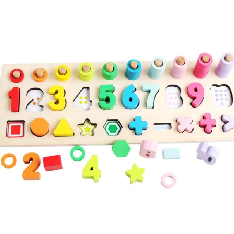 Montessori Eduactional Igrače Digitalni Logaritmično Odbora Izobraževalne Lesene Igrače Za Otroke, Lesene Igrače Matematika