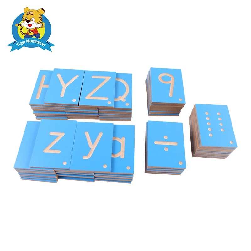 Montessori Številke in Črke Ploščice igrača