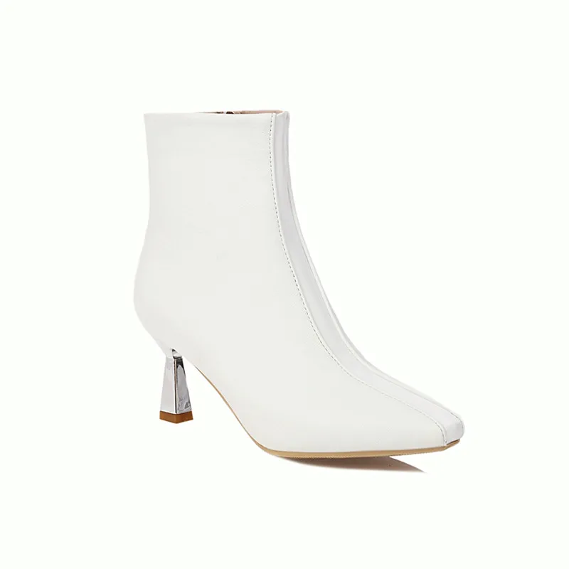 MORAZORA 2020 Velika velikost 34-43 gleženj škornji moda mešanih barv v visokih petah dame, čevlji za jesen zimo ženske škornji bela modra