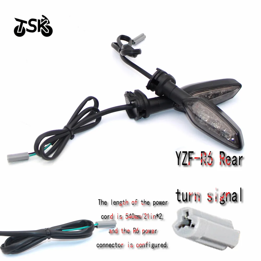 Moto spremenjen mini LED vključite signal Za YAMAHA YZF-R6 YZFR6 YZF R6 motocikel Blinker Spredaj ali Zadaj črna