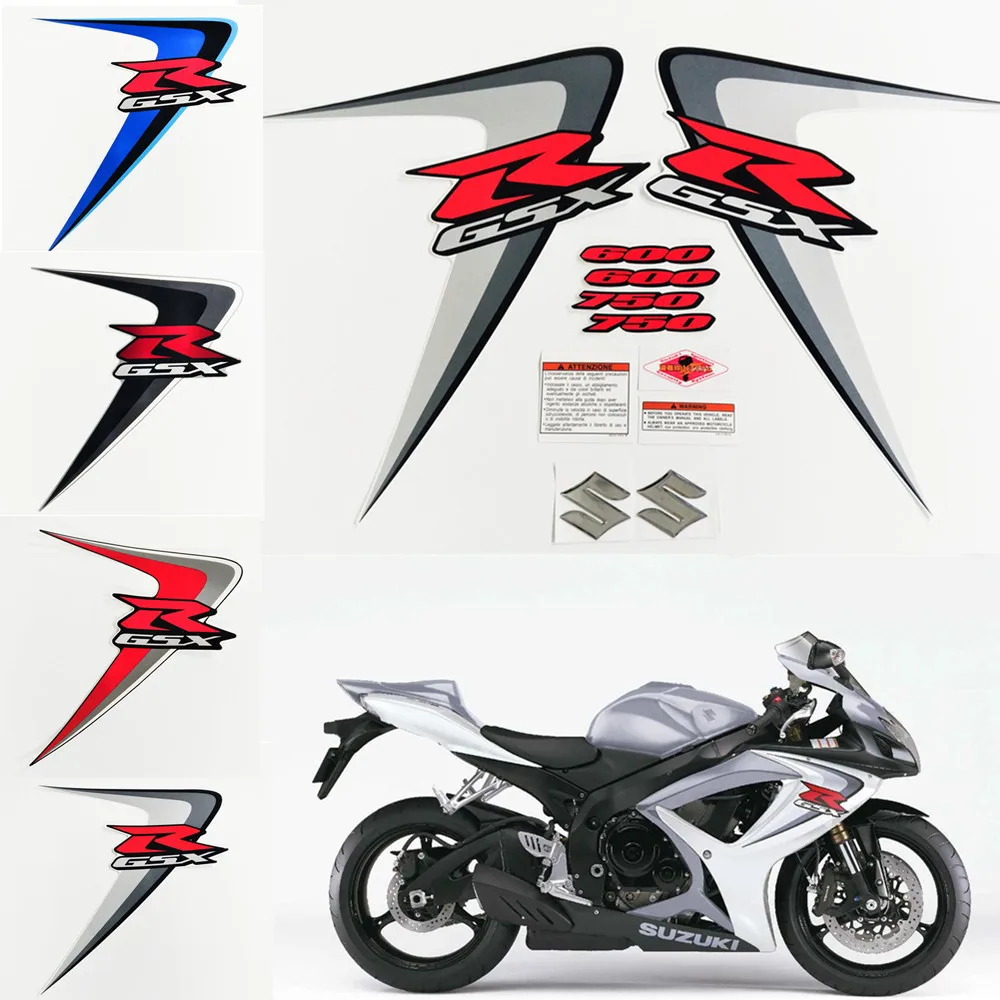 Motocikel Za Suzuki G-SXR 600 750 GSXR600 GSXR750 06-07 K6 K7 2006 2007 Celoten Kit Nalepke, Dekorativne Nalepke Zaščitnik