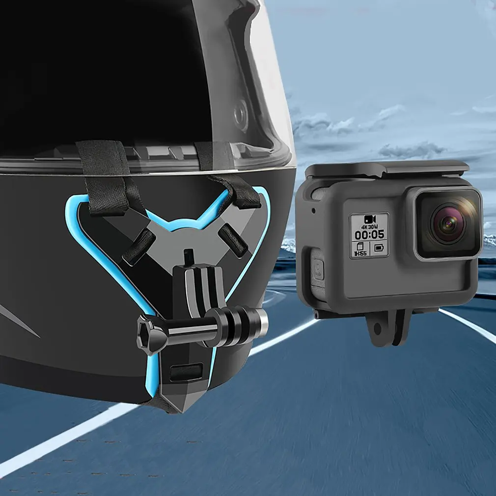 Motoristična Čelada Brado Nastavek Čelada Spredaj Fiksni Nosilec Vesa Za GoPro Hero 7 5 Ukrep Dodatno Opremo Fotoaparata