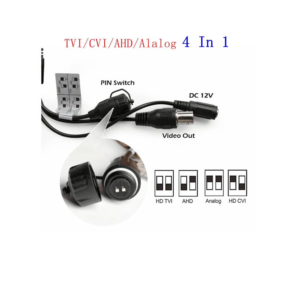 MOVOLS Varnostne Kamere na Prostem 2MP AHD 1920 x 1080 TVI / CVI / CVBS CCTV Sony Senzor Nepremočljiva Analogni Nadzor Dome Kamera