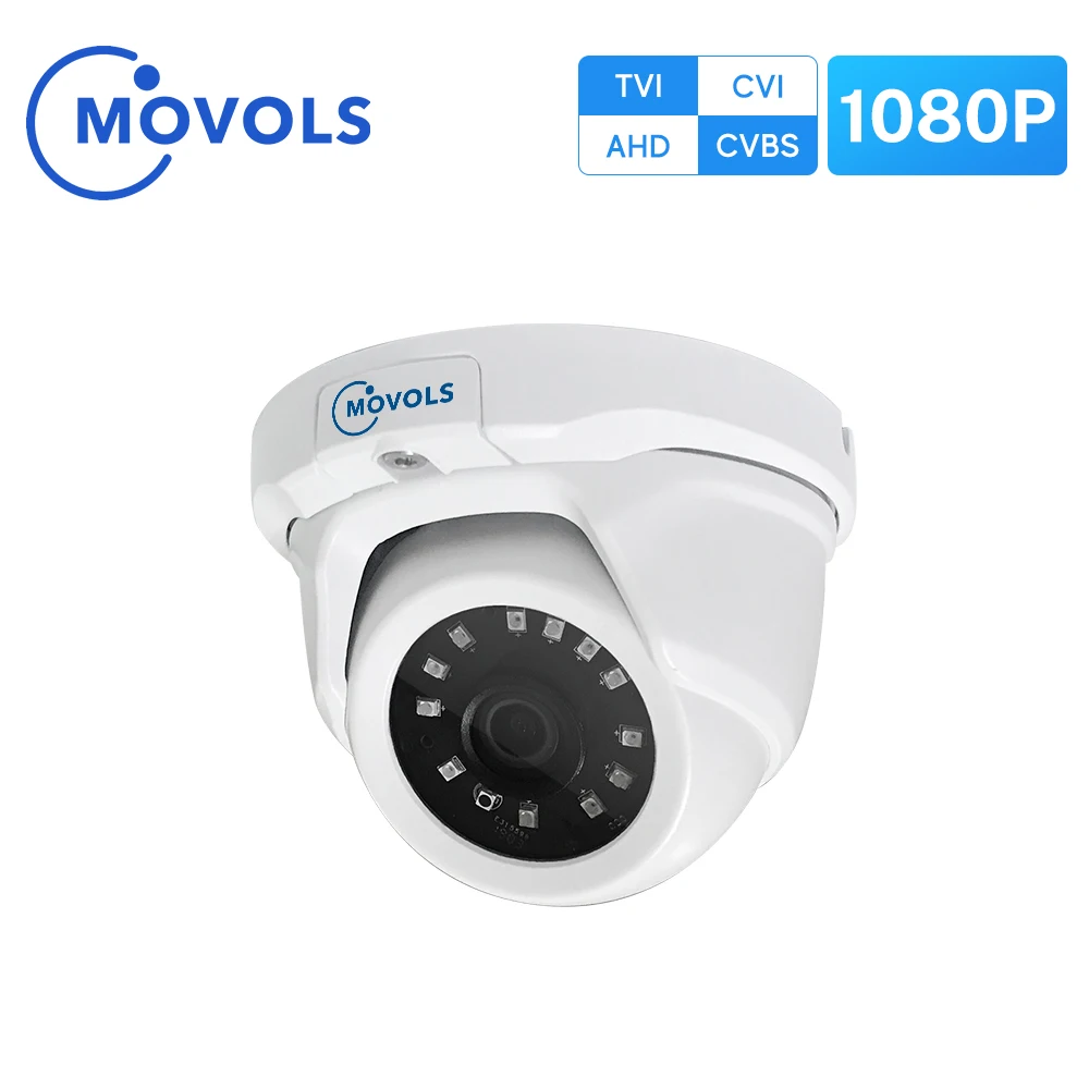 MOVOLS Varnostne Kamere na Prostem 2MP AHD 1920 x 1080 TVI / CVI / CVBS CCTV Sony Senzor Nepremočljiva Analogni Nadzor Dome Kamera