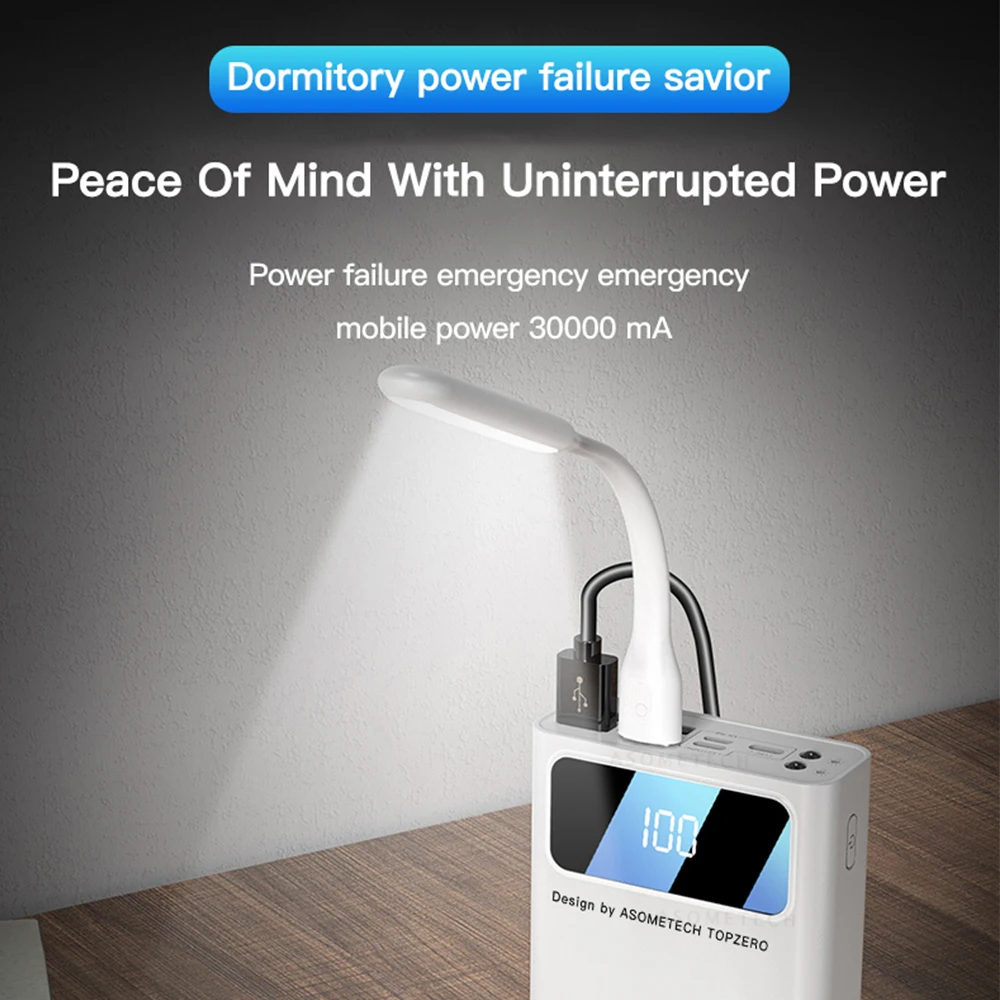 Moč Banke 30000mAh Za iPhone 5s 5 6 7 8 Plus 11 12 XR Xiaomi LED Digitalni Zaslon Powerbank Zunanje Baterije Telefona Polnjenje