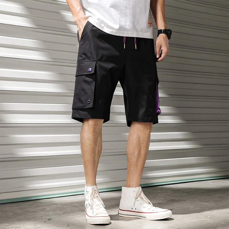 Moške kratke hlače znoj hip hop ulične poletje vojaške mens hlače bermuda M-XXXL 2021 s pocket cargo kratke hlače za moške