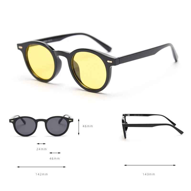 Moške Polarizirana sončna Očala Ženske TR90 Krog Barvne Leče blagovne Znamke Letnik UV400 Vožnje Odtenek Očala Visoke Kakovosti