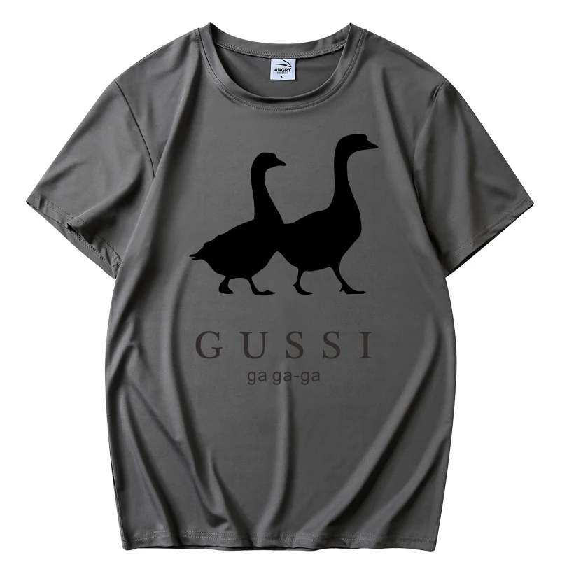 Moške Poletne Živali GUSSI T Shirt Smešno Harajuku moda Priložnostne Tiskanja Tshirt za Moške Street Nositi Dihanje Hip Hop T-Shirt.
