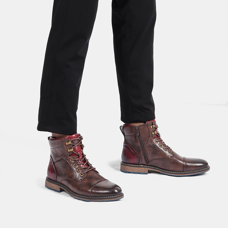 Moške Pomlad čevlji Wootten blagovne Znamke Britanske Kraljeve Velikost 7-13 Gleženj škornji za Moške jeseni Čevlji #AL605C2