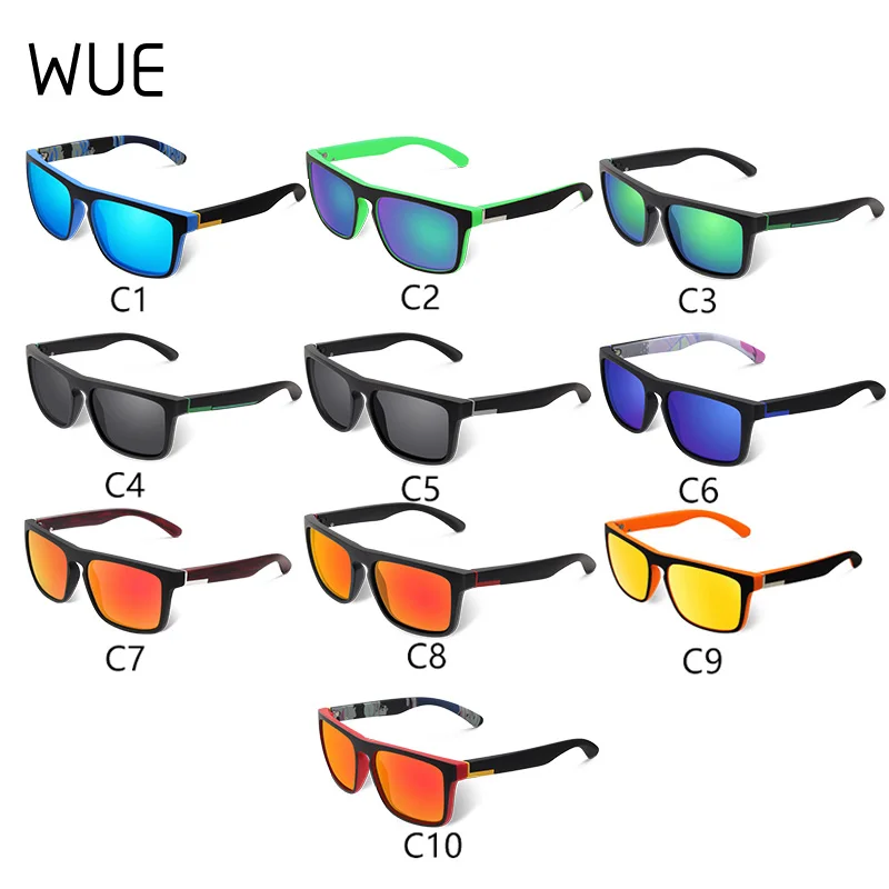 Moške UV Zaščito Voznika Polarizirana sončna Očala Črna Retro Očala Očala Pravokotne Shadow Moške Oculos masculino