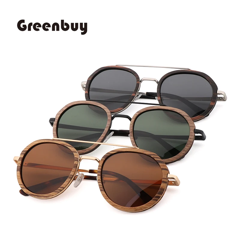 Moški in ženske, sončna očala sendvič ročno bambusa, lesa polarizirana UV400 preprost sončna očala trend sončna očala