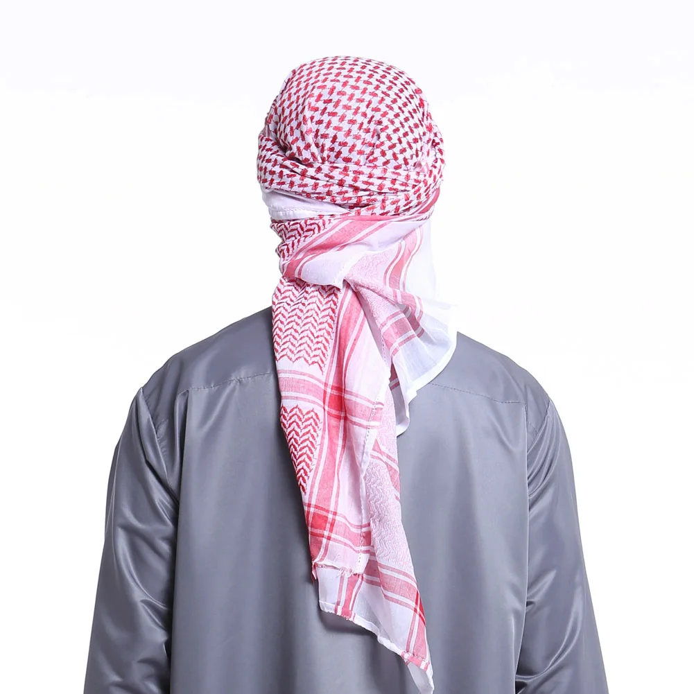 Moški Musliman Glavo, Šal Islamske Natisnjeni Šal Turban arabski Glavo Kritje FS99