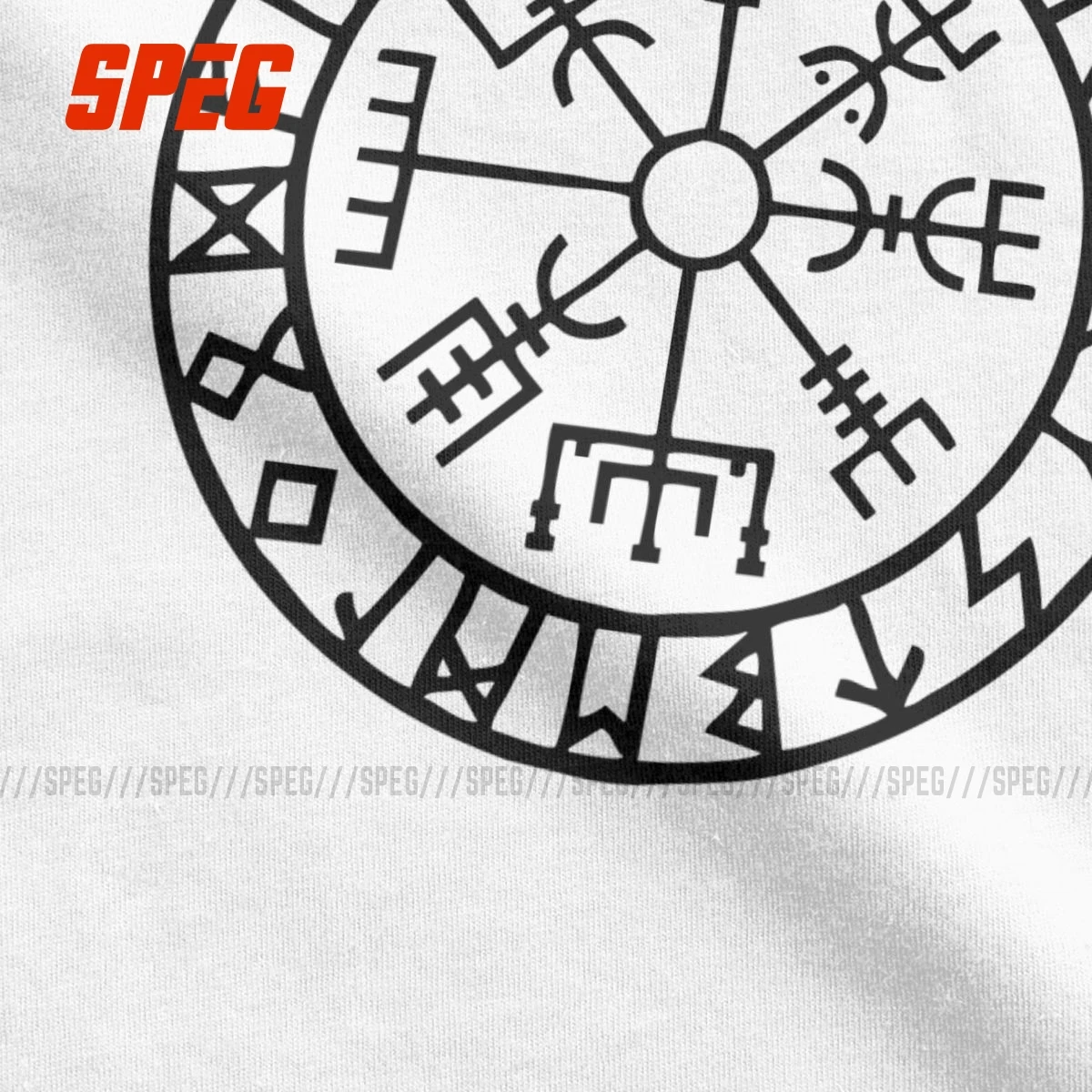 Moški Tee Vegvisir Futhark Rune Navigator Viking Valhalla Odin Moških Posadke Vratu Kratek Rokav T Srajce Noro Odraslih T-Shirt Modelov