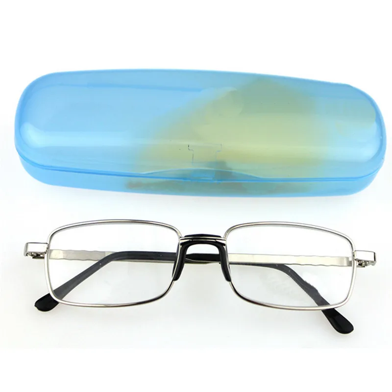 Moški Ženske Obravnavi Očala So Očala Kvadratnih Kovinski Okvir Integriranega Nos Pad Presbyopia Eyeglass R036