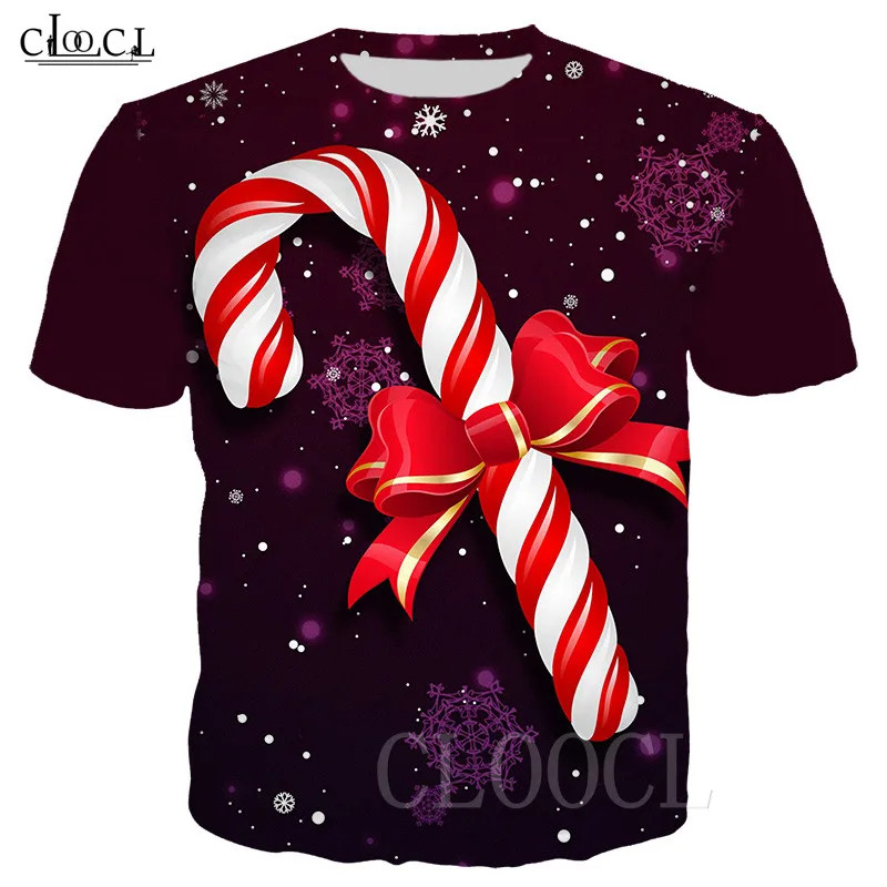 Moški/Ženske Sladkarije Trsa Smešno T Shirt Tiskanje 3D Tshirt Božič Majica Priložnostne T-shirt Tee Puloverju Družino Ujemanje Oblačila Božično Darilo