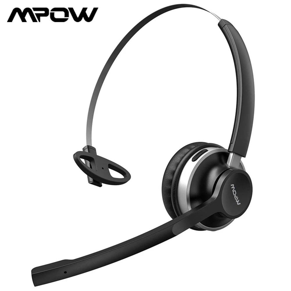 Mpow HC3 Bluetooth V4.2 Slušalke za klicni Center In Trucker Slušalke z 13 Ur Dolžina & Dual-Mic Zmanjšanje Hrupa Tech