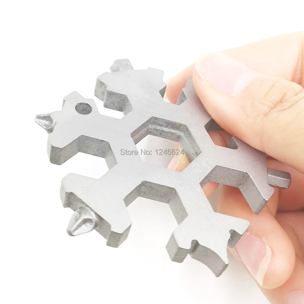 MQ-181 obliko izvijač izvijač keychain snežinka multi orodje prostem ključnih verige