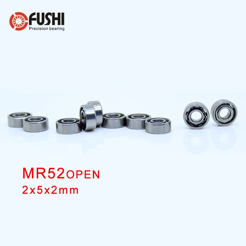 MR52 odprite ABEC-1 ( 10 KOS ) 2x5x2 mm Mini Ležajev ležaj MR52