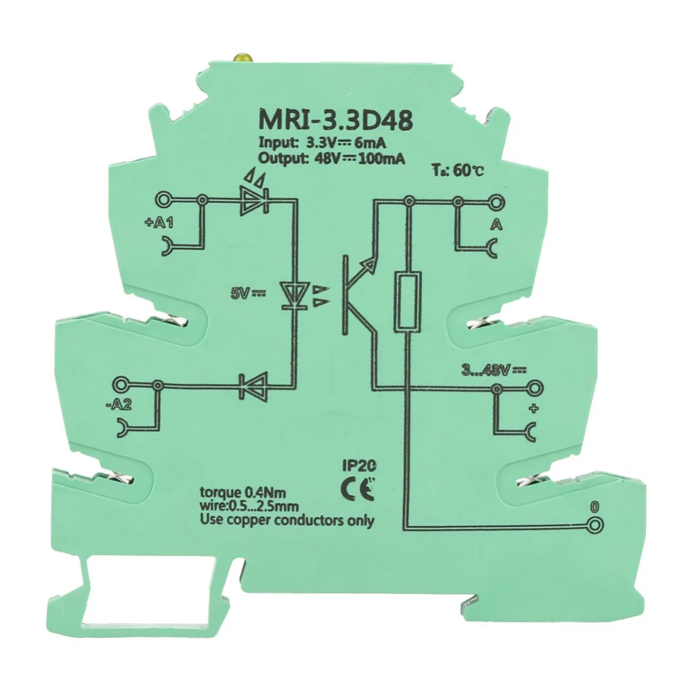 MRI-3.3D48 DC Photoelectrical Spojnik Izolacijo PLC Rele Modul za Vnos 3.3 VDC Izhod 3-48VDC Ultra-tanek PLC rele Relais PLC