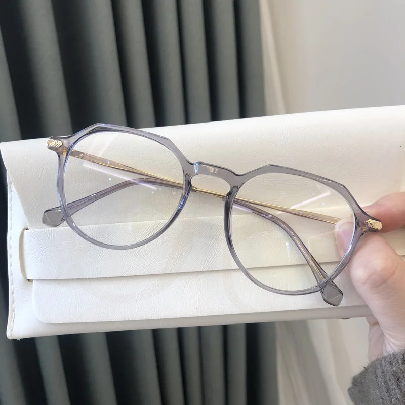 MS Anti Modra Svetloba Blokiranje Očala Računalnik Očala Sevanje, mraz Pregleden Eye Glasses Kroga Okvirji za Dekle
