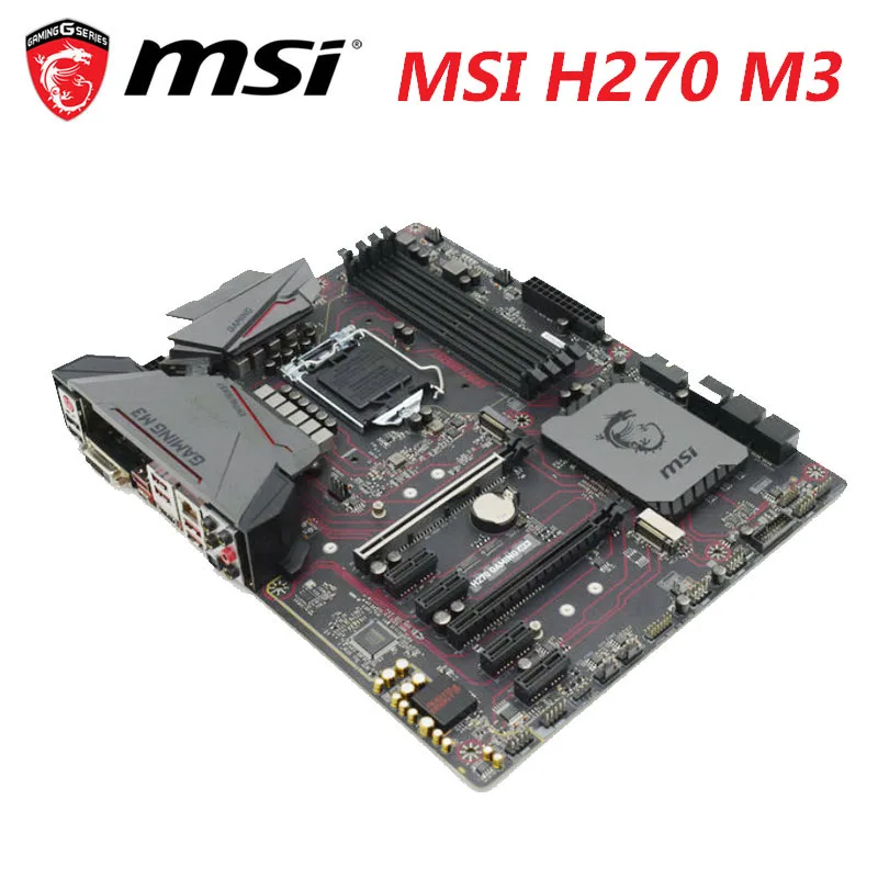 MSI H270 GAMING M3 Motherboard LGA 1151 DDR4 64GB 6. na 7.-Gen Core i7/i5/i3 M. 2 Namizje MSI H270 Mainboard 1151 HDMI je združljiv