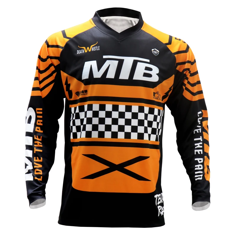 MTB Racing team Pro moto Jersey vse gorska kolesarska oblačila, kolesarska majica s kratkimi rokavi DH MX kolesarjenje majice Offroad Križ motokros Wea