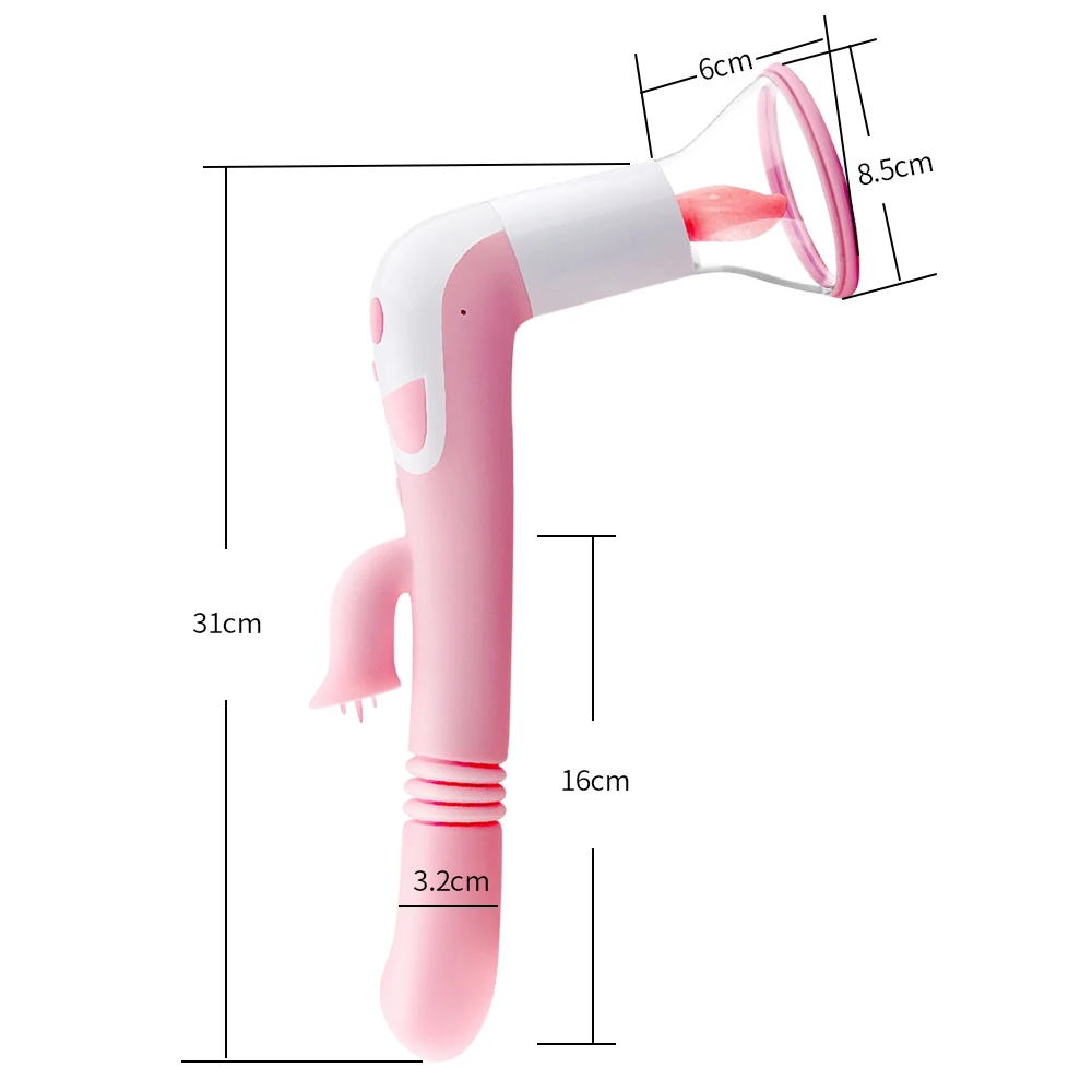 Muca Dildo Vibratorji igrače za Odrasle Vagina Nastavek Bedak Lizanje Klitoris Stimulacije Ogrevanje Vibratorji za Ženske Intimno Blaga
