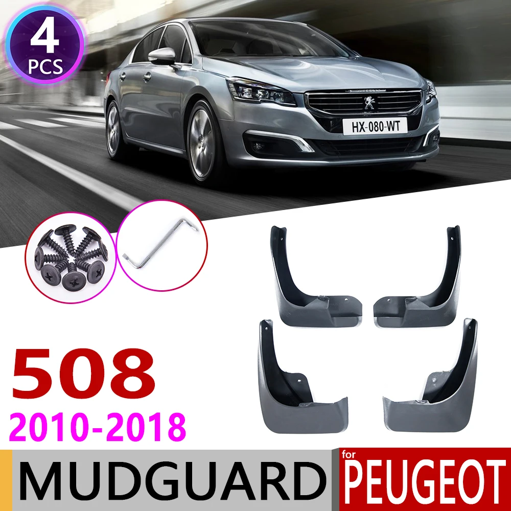 Mudflap za Peugeot 508 SW 508SW 2010~2018 Fender Blatniki Garde Mulja Splash Strešnik Dodatki 2011 2012 2013 2016 2017