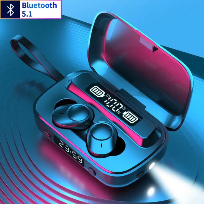 Multi Funkcijo Bluetooth Slušalke Brezžične Slušalke Stereo Športne Slušalke LED Digitalni Prikaz Polnjenja Polje za Android, iPhone