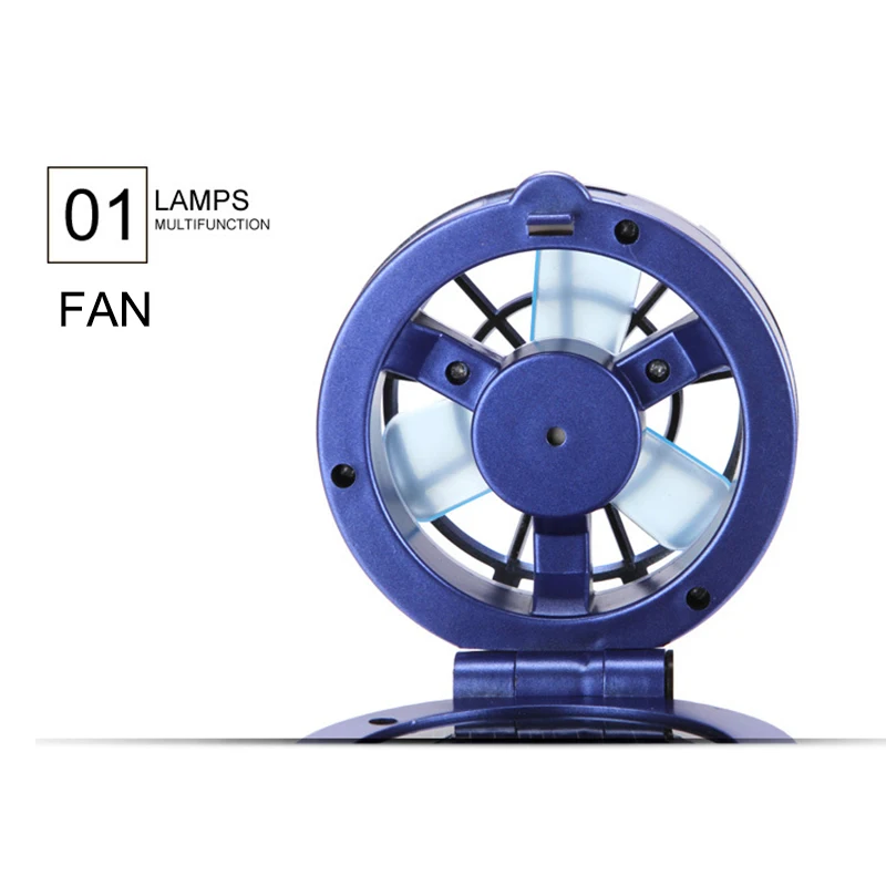 Multi-funkcijo Solarna Svetilka z Mini Fan Polnilna LED Kampiranje Svetloba namizne Svetilke Svetilka ENA88