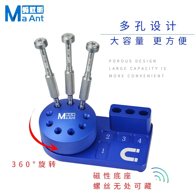 Multi-funkcijski magnetni izvijač orodje škatla za shranjevanje komponente sortiranje deli polje screwdrive stojalo namizno stojalo za shranjevanje