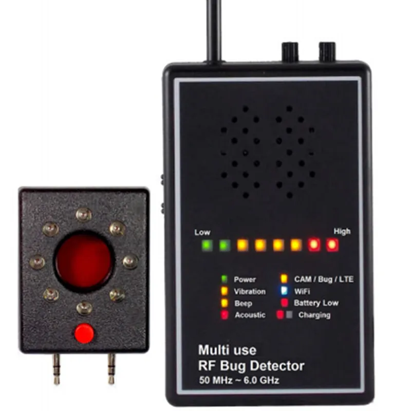 Multi Uporabo RF Bug Detektor z Akustični prikaz Objektiv Kamere Finder Superhighly sensitivety Brezžičnega Signala Detektorja Anti-iskrene