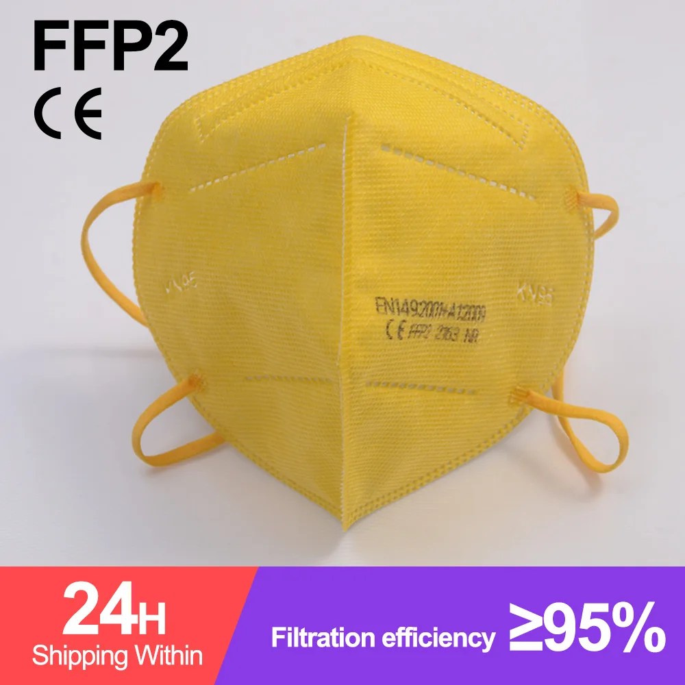Multicolor FFP2respiratorMask KN95 Odraslih Odobren Higienskih Mask Anti-Kapljice Filter za Masko Dustproof Zaščitna KN95 Mondmaskers