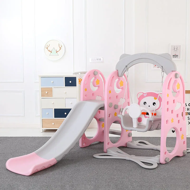 Multifunkcijski 1-8 let stari otroci slide slide swing zaprtih domov baby kombinacija nastavite 3in1 stran igrača