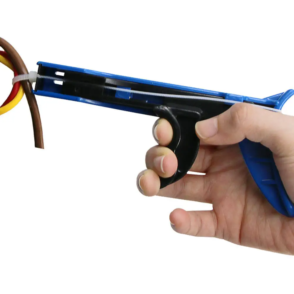 Multifunkcijski TG-100 Blue Najlon Kravato Kabel Ovijte Pritrjevanje, Zapiranje Pištolo Zip Orodje za Napenjanje