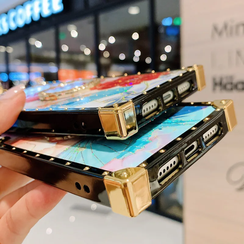 MUSUBO luksuzni 3D Telefon Primeru Za iPhone mini 12 11 Pro Max Xsmax XR XS SE 2020 8 7 6s PLUS Straneh Kvadratnih Primeru Zajema Mehke Silikonske