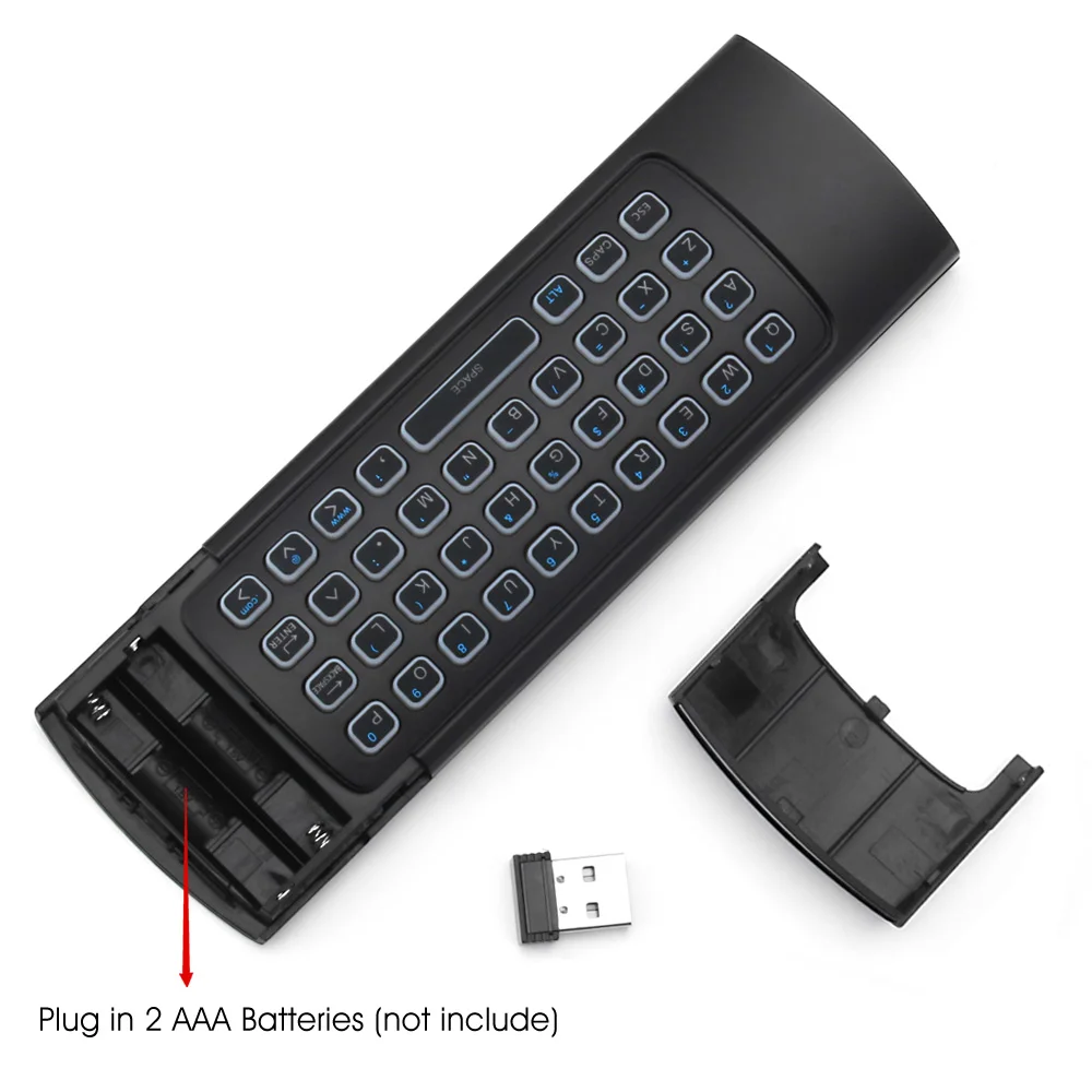 MX3 Zraka Miško Dodatni Telefonski Daljinski upravljalnik 2.4 G Brezžična Tipkovnica Osvetlitvijo IR Učenje za Android TV Box/T9/H96 Max/X96 mini