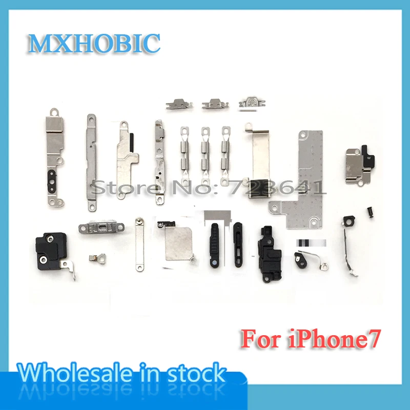MXHOBIC 5set/veliko Notranje Opreme za iPhone 7 plus 7G Znotraj Majhne Kovinske Dele Nosilec Vesa Ščit Plošča Set Komplet za Zamenjavo