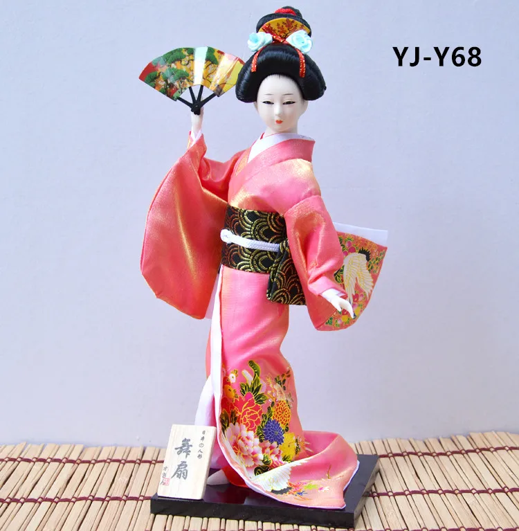 MYBLUE 12 inch Kawaii Tradicionalni Japonski Gejša Kimono Lutka Kiparstvo Japonski Hiši Figur Dom Dekoracija dodatna Oprema
